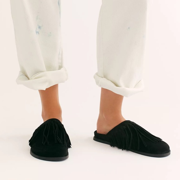 Free People Odessa Fringed Footbed Slides - Picture 5 of 8
